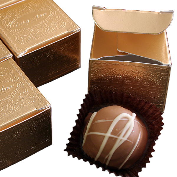 1 Piece Truffle Gold Favor Betsy Ann Chocolates